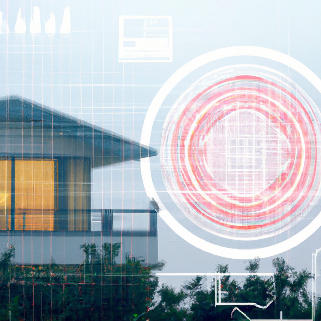 Futuristic smart home seamlessly powered by AI.